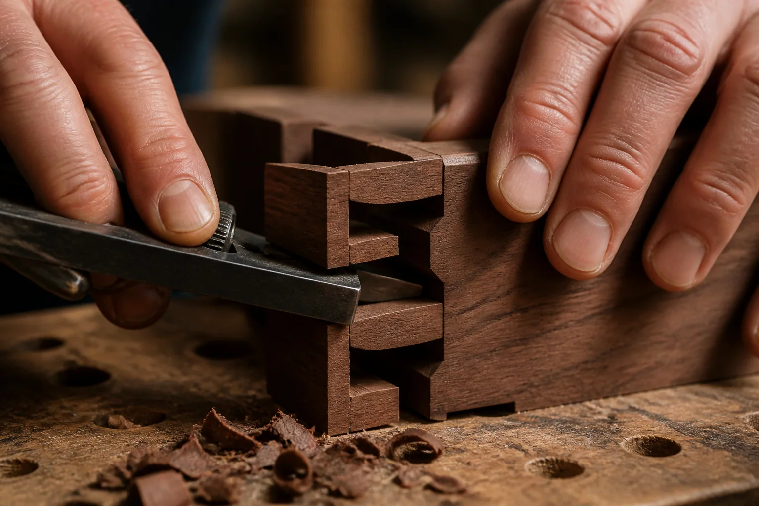 جزئیات ساخت اتصال چوبی سنتی